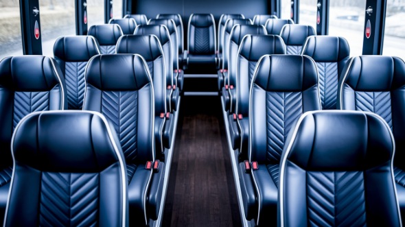 south gate 20 passenger minibus inside