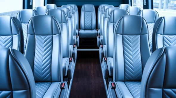 south gate 20 passenger minibus interior