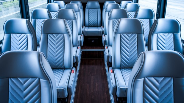 south gate 25 passenger minibus interior