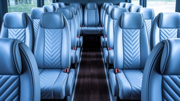 south gate 28 passenger minibus inside