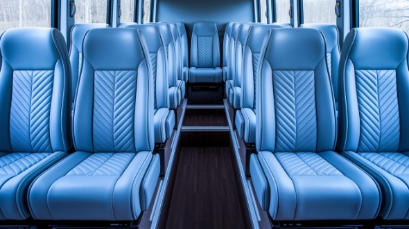 south gate 28 passenger minibus interior