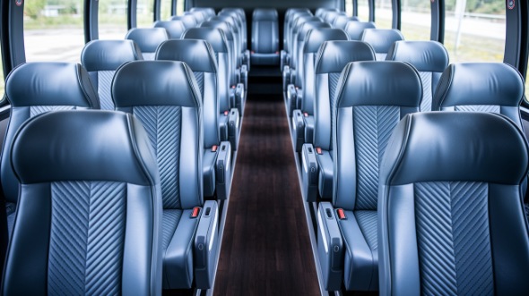 south gate 56 passenger charter bus interior