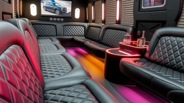south gate sprinter limo rental inside