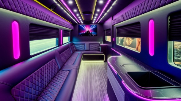 south gate sprinter limo rental interior
